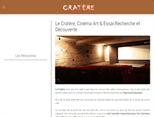 Tablet Screenshot of cinemalecratere.com